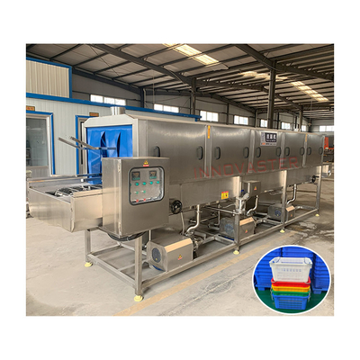 650 KG Automatic Commercial Washer for Slatted Crates/Baskets/Boxes/Trays and Durable