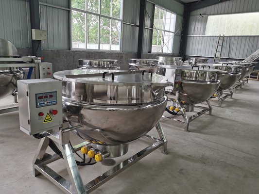 Stainless Steel 304 Electric Heating Jacketed Kettle for Red Bean Paste Caramel Sauce