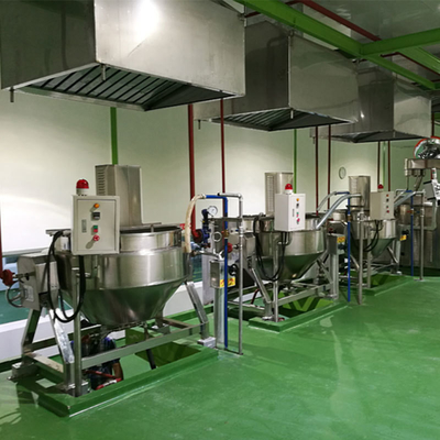 Oil Heating Automatic Industrial Gas Cooking Jacketed Kettle with Stainless Steel 304