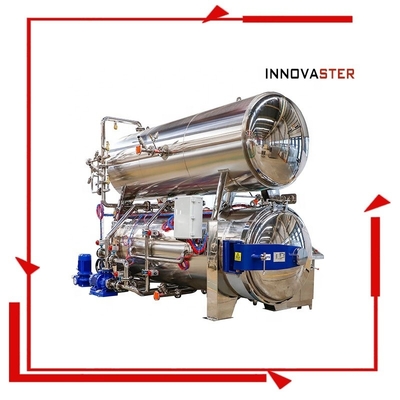 1100*1200*1500MM Farms Meal to Eat Food Sterilizer with Full-Automatic Retort Machine