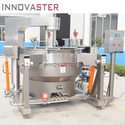 Versatile Steam Gas Tilting Stirring Jacketed Kettle for Vegetable Processing Plant