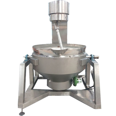615KG Stainless Steel Steam Tilting Planetary Stirring Jacketed Kettle With Agitator for Mixing and Cooking