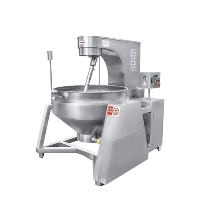 615KG Stainless Steel Steam Tilting Planetary Stirring Jacketed Kettle With Agitator for Mixing and Cooking