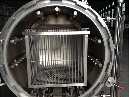 High Pressure Cylindrical Pressure Vessel Retort Machine for Customized Food Processing