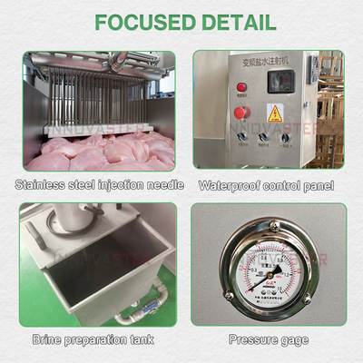 Easily Operate Automatic Meat Processing Brine Injector Machine for Industrial Needs
