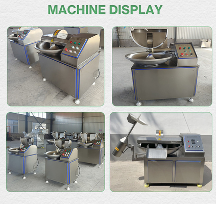 Meat Processing Industrial Meat Bowl Cutter Machine for 5kw Automatic Vegetable Sausage