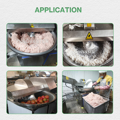 Meat Processing Industrial Meat Bowl Cutter Machine for 5kw Automatic Vegetable Sausage