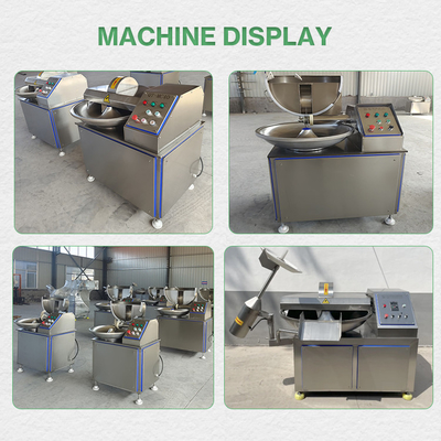 220V/230V/240V/110V Vegetable Salad Sausage Meat Chopper Cutting Bowl Cutter Machine 350 KG