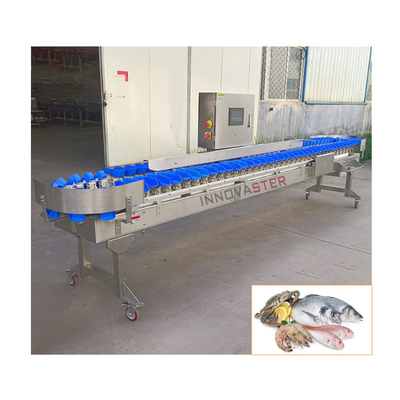 Smart Shrimp Crab Seafood Weight Sorting Machine with 2500W Food Industry Equipment