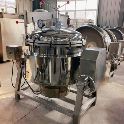 50-600L High Pressure Bone Soup-Stock Making Vacuum Cooking Pot with Automatic Function