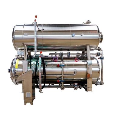 Stick Food Processing Multifunctional Static Over-pressure Rotary Retort with 3P Voltage