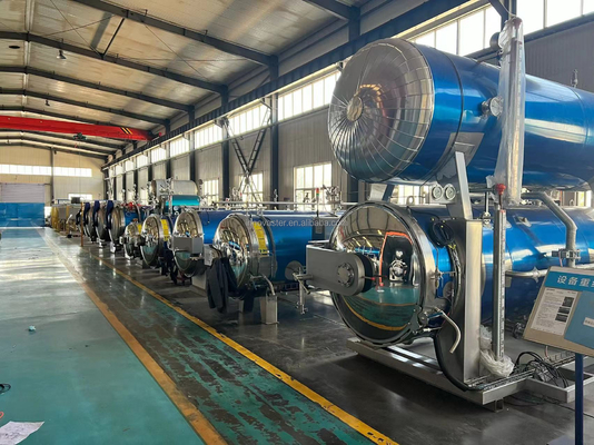 380V Horizontal Water Immersion Industrial Cooker Autoclave Canned Food Retort Machine Sterilizer