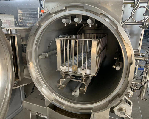 F0 Horizontal Autoclave Air Compressor Retort Sterilizer Machine for Water Medium