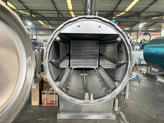 Multifunctional Full Automatic Steaming Air Retort Crab Sterilizer Autoclave Machinery