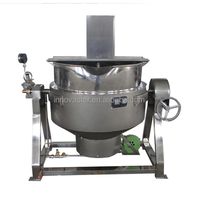 Main Structure Heating System Jacketed Kettle With Agitator for Electric Gas Heating