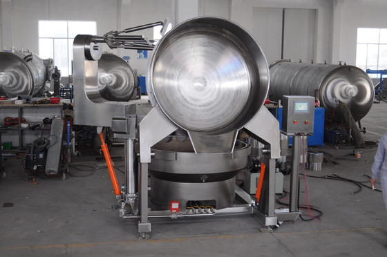 Stainless Steel 304 Automatic Gas Heating Multi-Agitator Jacketed Cooking Kettle