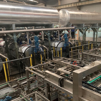 Retort Shuttle Automatic Milk Bottle Loader And Unloader Machine For Autoclave Basket