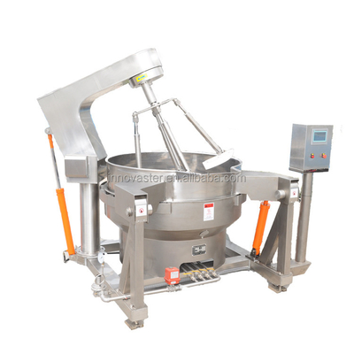 100-600L Capacity Automatic Gas Heating Jacketed Cooking Kettle for Sauce Multi-Agitator