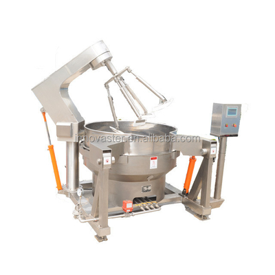 100-600L Capacity Automatic Gas Heating Jacketed Cooking Kettle for Sauce Multi-Agitator