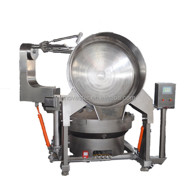 100-600L Capacity Automatic Gas Heating Jacketed Cooking Kettle for Sauce Multi-Agitator
