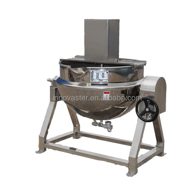 Stainless Steel Bean Paste Sauce Cooking Kettle for Manual Agitator Fry Wok Machine