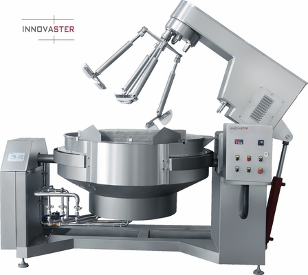 Food Beverage Jacket Cooking Kettle with Agitator Mixer and 400KG Weight Stainless Steel