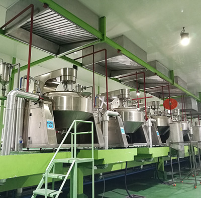 Food Beverage Jacket Cooking Kettle with Agitator Mixer and 400KG Weight Stainless Steel