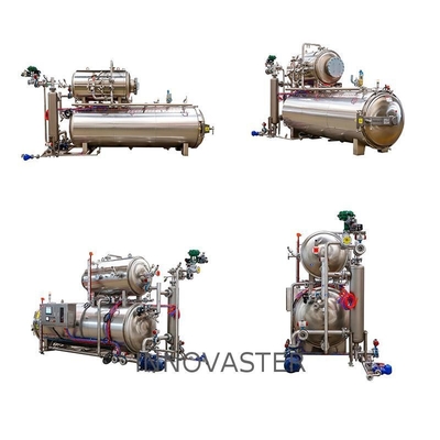 Industrial Canned Food Retorts with Water Medium Cooling Tower and Auxiliary Functions
