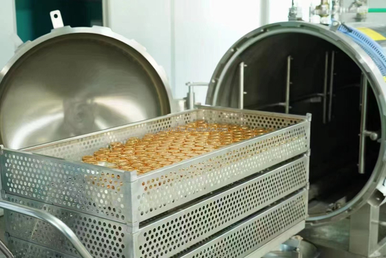 Industrial Canned Food Retorts with Water Medium Cooling Tower and Auxiliary Functions