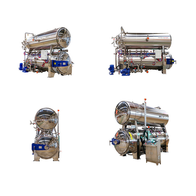 Stick Food Processing Multifunctional Static Over-pressure Rotary Retort with 3P Voltage