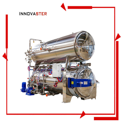 Cylindrical Pressure Vessel Chicken Product Retort Machine for Pouched Vegetables