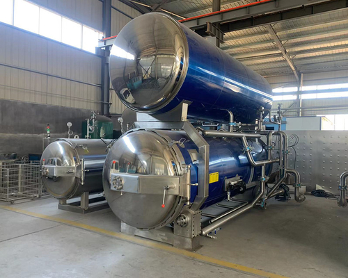 Air Compressor Flavor Meat Automatic Food Autoclave Sterilizer Retort Machine 1100*1200*1500MM