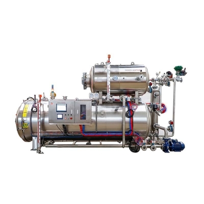 Automatic Batch Retort Over Pressure Line Sterilizer Machine for 3P Voltage Operation