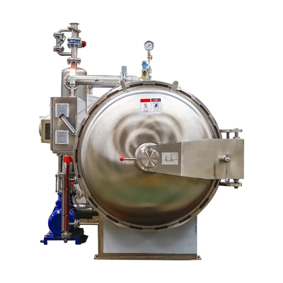 3P Voltage Steam Water Cascading Retort Machine Sterilizer for Food Processing Industry