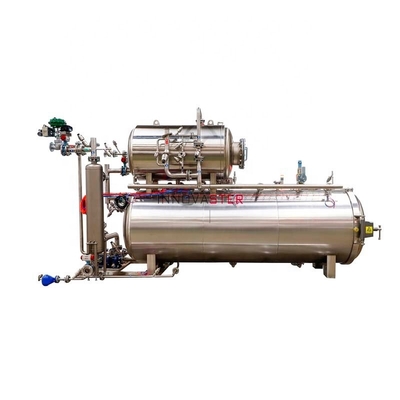 Food Beverage Shops Water Cascading Retort Machine Autoclave Sterilization for Glass Jars and Cans