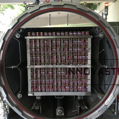 38w Automatic Water Immersion Rotary Retort for Thick Canned Food Sterilization Machine