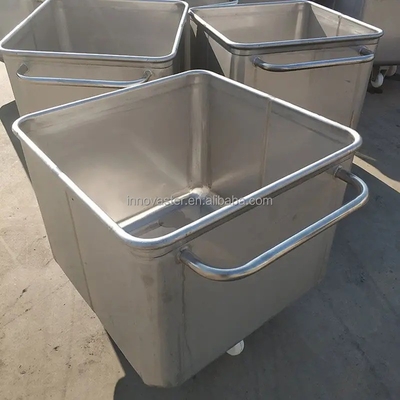 Stainless Steel 304 Transfer Carts for Quick and Turning Style Food Material Transfer