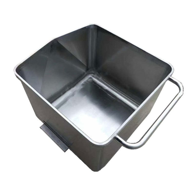 Silent Rubber Wheel Turning Style Stainless Steel Meat Dump Buggy for Meat Processing