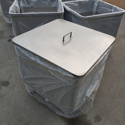 Silent Rubber Wheel 200L Stainless Steel Meat Trolley Cart Buggy for Food Processing