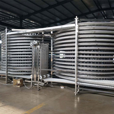 Chocolate Blast Quick IQF Spiral Freezer for Industrial Fish Shrimp Seafood Dumplings